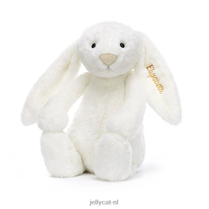 Jellycat gepersonaliseerd verlegen luxe konijntje Luna enorm wit NJJ68715 speelgoed-