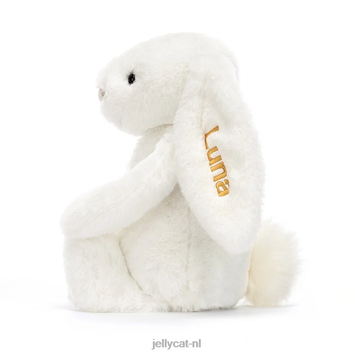 Jellycat gepersonaliseerd verlegen luxe konijntje luna medium wit NJJ68228 speelgoed-