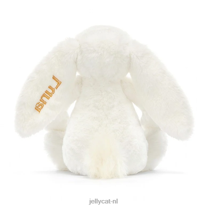 Jellycat gepersonaliseerd verlegen luxe konijntje luna medium wit NJJ68228 speelgoed-