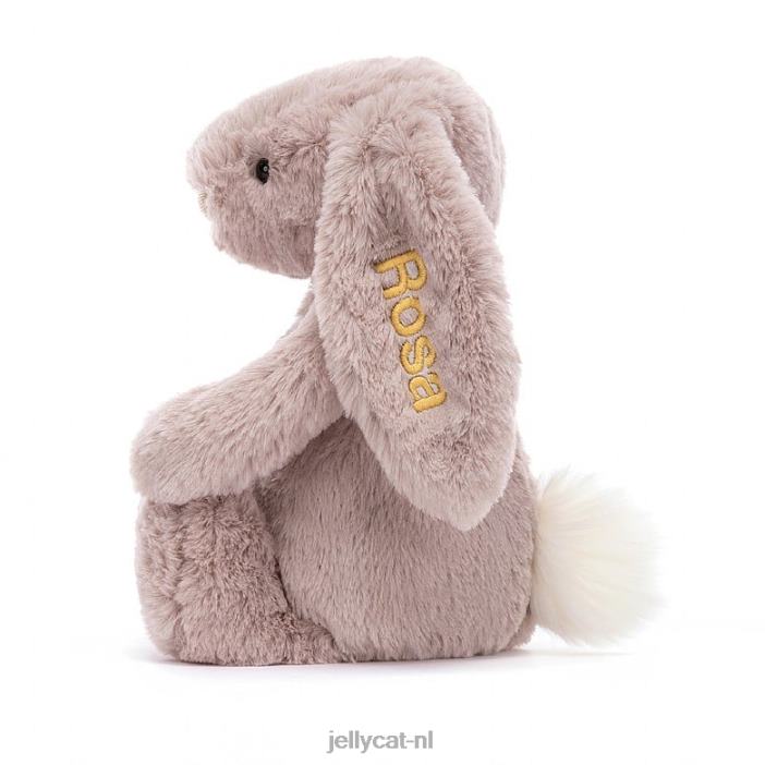 Jellycat gepersonaliseerd verlegen luxe konijntje rosa middelroze NJJ68155 speelgoed-