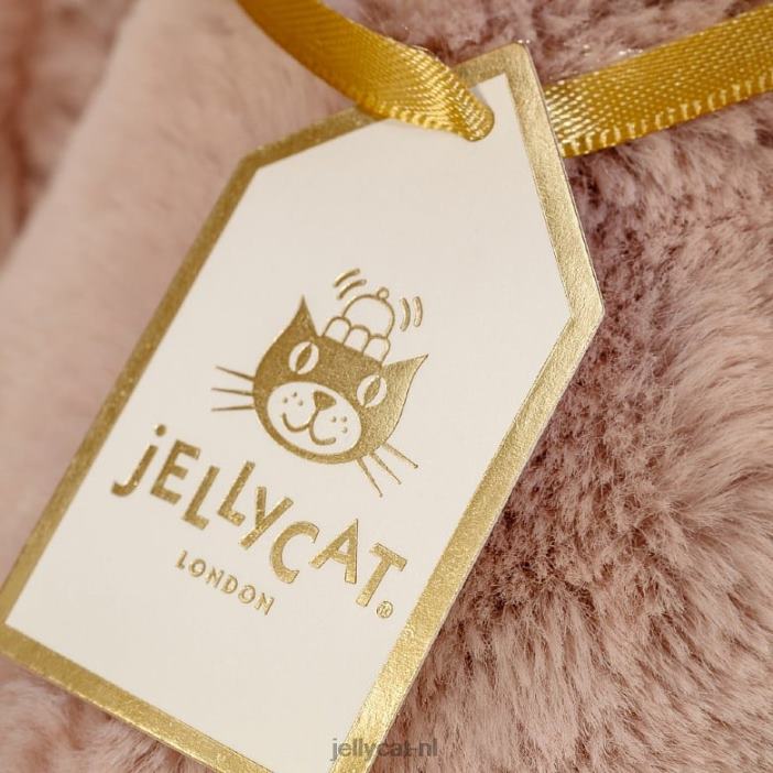 Jellycat gepersonaliseerd verlegen luxe konijntje rosa middelroze NJJ68155 speelgoed-