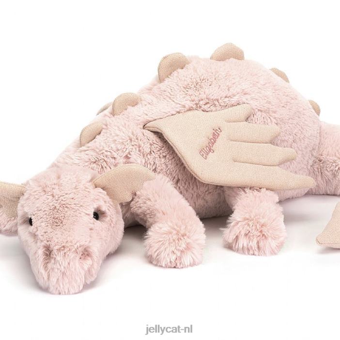 Jellycat gepersonaliseerde rozendraak enorm roze NJJ68523 speelgoed-