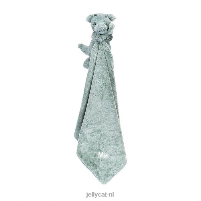 Jellycat gepersonaliseerde verlegen draakfopspeen groen NJJ68488 speelgoed-