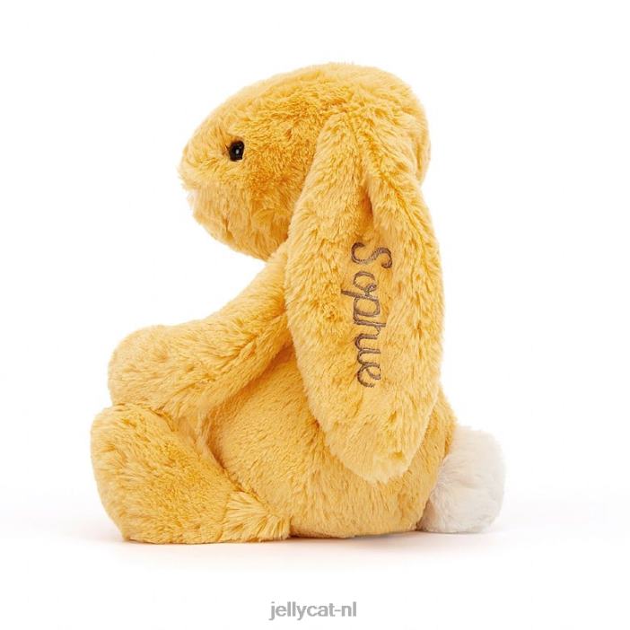 Jellycat gepersonaliseerde verlegen konijntje medium zonneschijn NJJ68314 speelgoed-