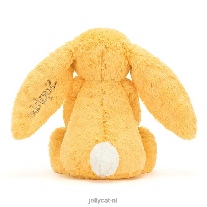Jellycat gepersonaliseerde verlegen konijntje medium zonneschijn NJJ68314 speelgoed-
