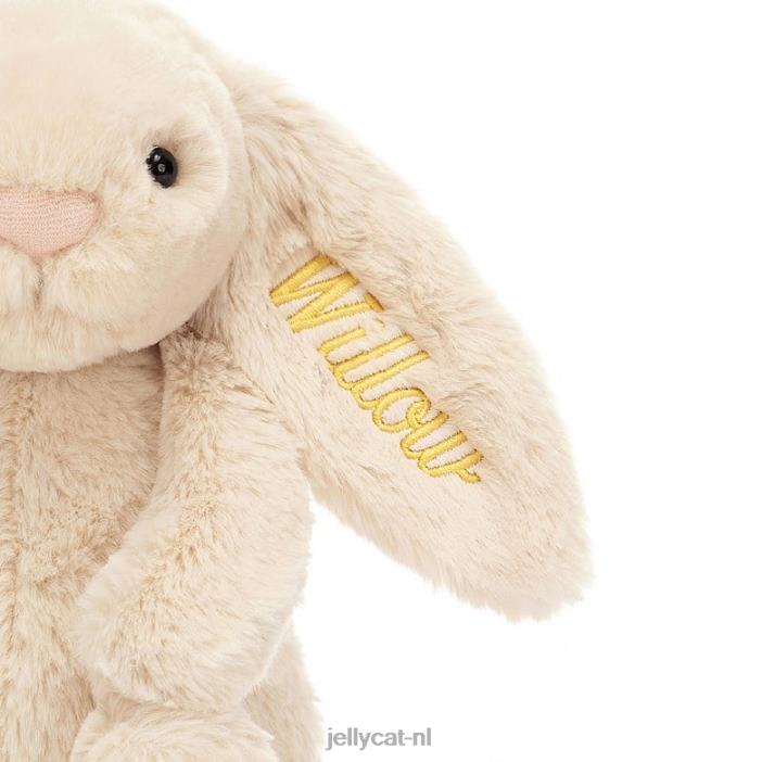 Jellycat gepersonaliseerde verlegen luxe konijntje wilg medium beige NJJ68237 speelgoed-