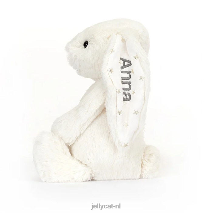 Jellycat gepersonaliseerde verlegen twinkle Bunny medium crème NJJ68203 speelgoed-