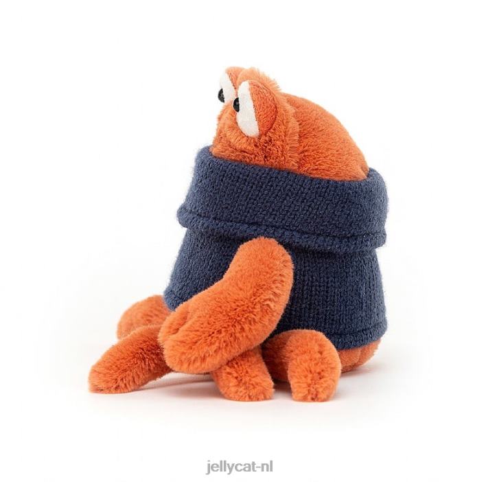 Jellycat gezellig crew zeepaardje lila NJJ68204 speelgoed-
