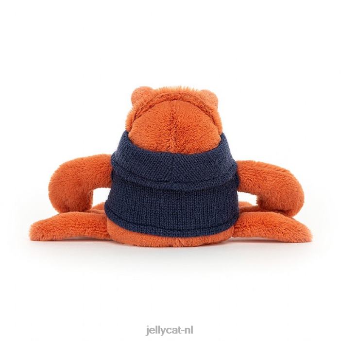 Jellycat gezellig crew zeepaardje lila NJJ68204 speelgoed-