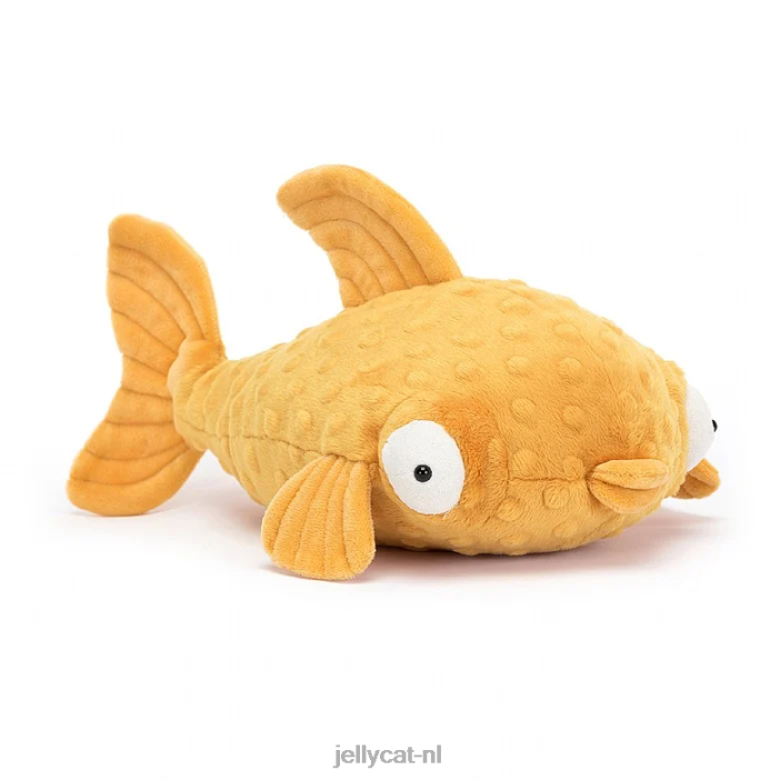 Jellycat gracie tandbaars vis geel NJJ68379 speelgoed-