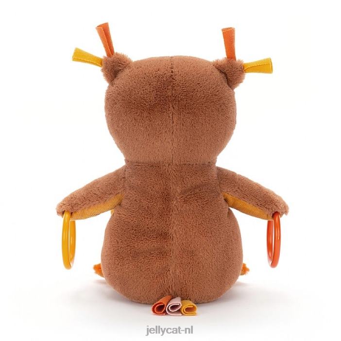 Jellycat happihoop uil veelkleurig NJJ68717 speelgoed-
