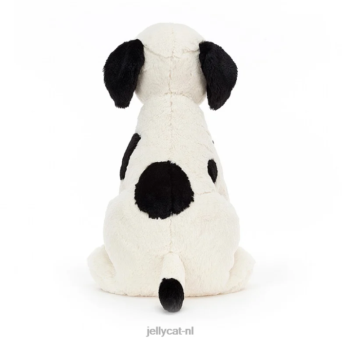 Jellycat harper pup zwart en crème NJJ68440 speelgoed-