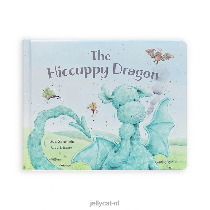 Jellycat het hik-drakenboek en fuddlewuddle-draak groen NJJ68811 boek