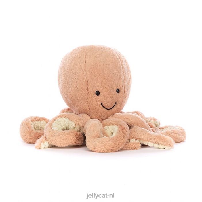 Jellycat het onverschrokken octopusboek en Odell Octopus Abrikoos NJJ68810 boek