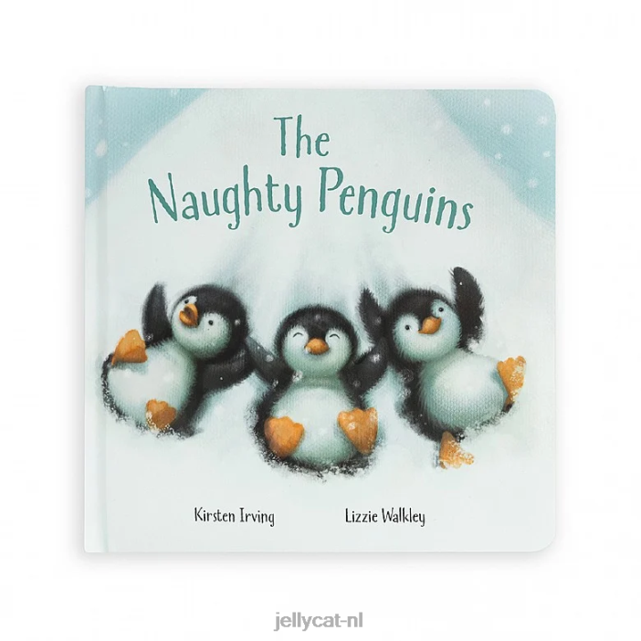 Jellycat het stoute pinguïnboek en pinda-pinguïn grijs NJJ68649 boek