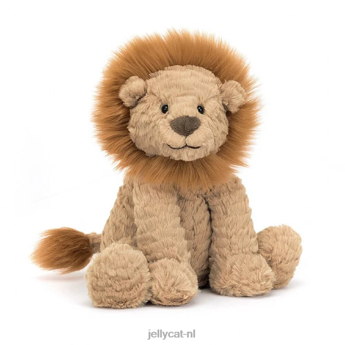 Jellycat het zeer dappere leeuwenboek en de fuddlewuddle lion tan NJJ68692 boek