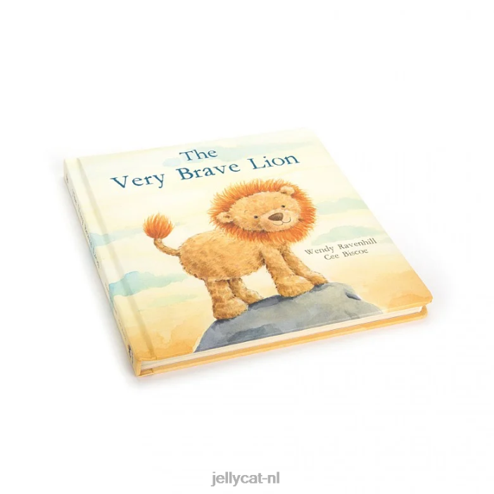 Jellycat het zeer dappere leeuwenboek meerkleurig NJJ68698 boek