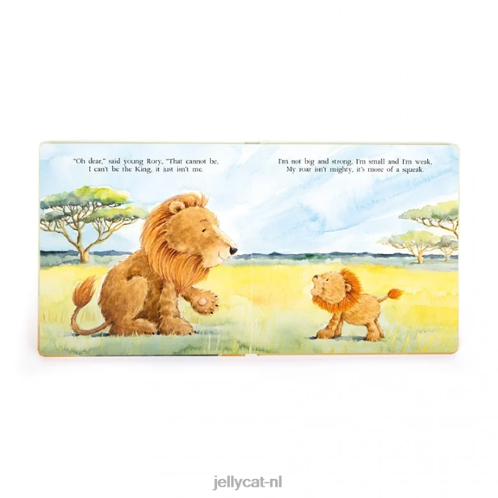 Jellycat het zeer dappere leeuwenboek meerkleurig NJJ68698 boek