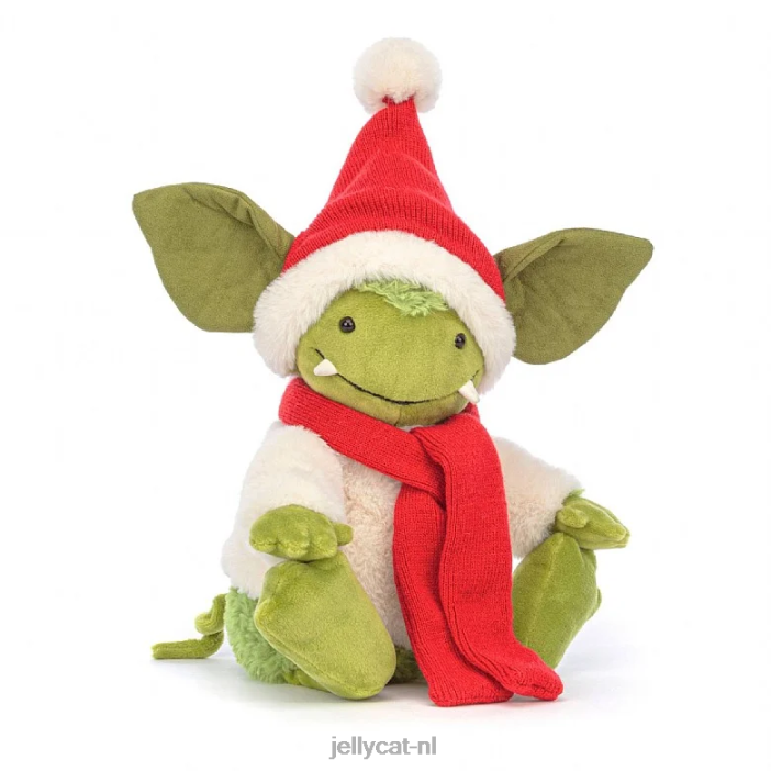 Jellycat kerst grizzo groen NJJ68120 speelgoed-