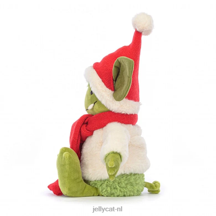 Jellycat kerst grizzo groen NJJ68120 speelgoed-