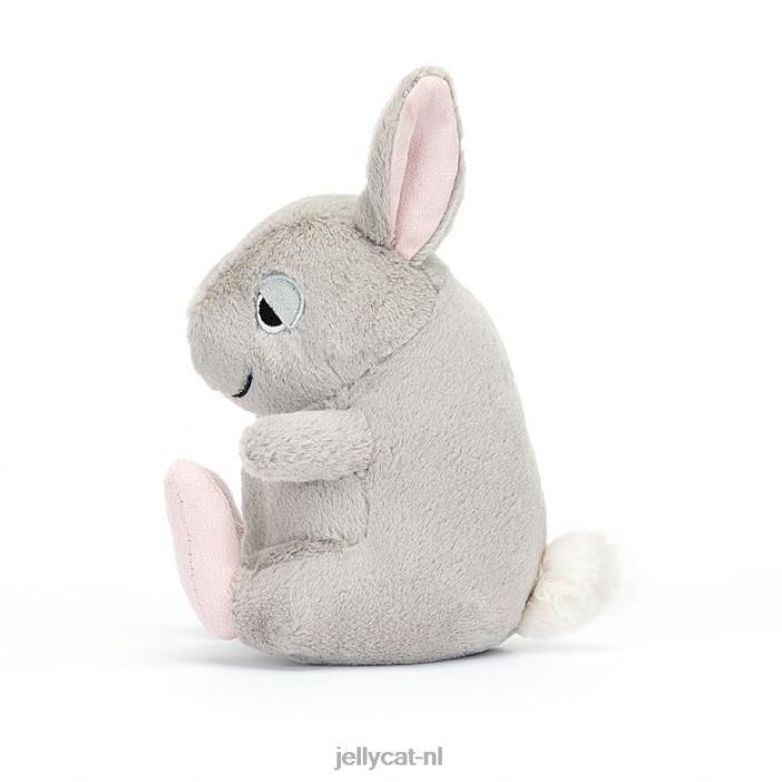 Jellycat knuffelknop bernard konijntje grijs NJJ68464 speelgoed-