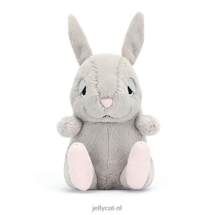Jellycat knuffelknop bernard konijntje grijs NJJ68464 speelgoed-