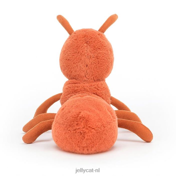 Jellycat kronkelende mier oranje NJJ68297 speelgoed-