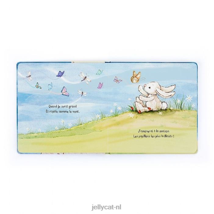 Jellycat lapin timide veut grandir livre (als ik groot ben) veelkleurig NJJ68720 boek