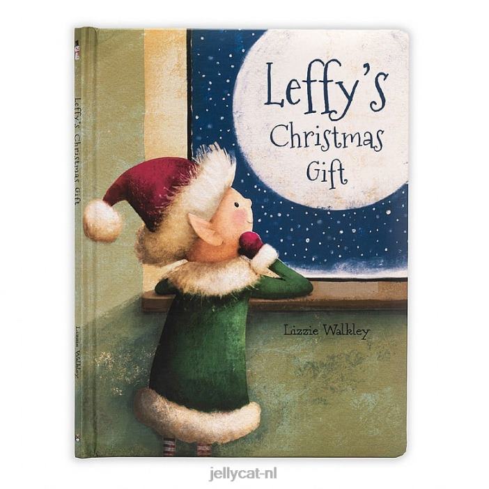 Jellycat leffy\s kerstcadeauboek en leffy elf multi-colour NJJ68352 boek
