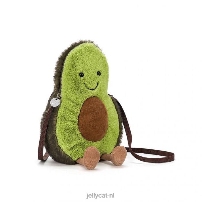 Jellycat leuk avocadozakje groen NJJ68157 tas