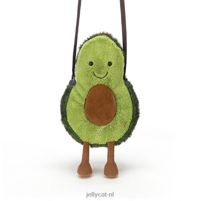 Jellycat leuk avocadozakje groen NJJ68157 tas