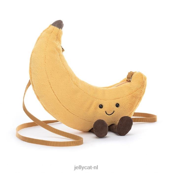 Jellycat leuk bananenzakje geel NJJ68306 tas
