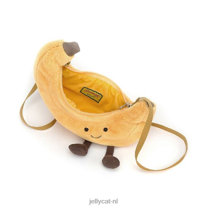 Jellycat leuk bananenzakje geel NJJ68306 tas