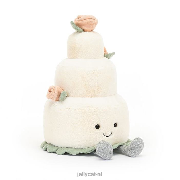 Jellycat leuke bruidstaart wit NJJ68364 speelgoed-