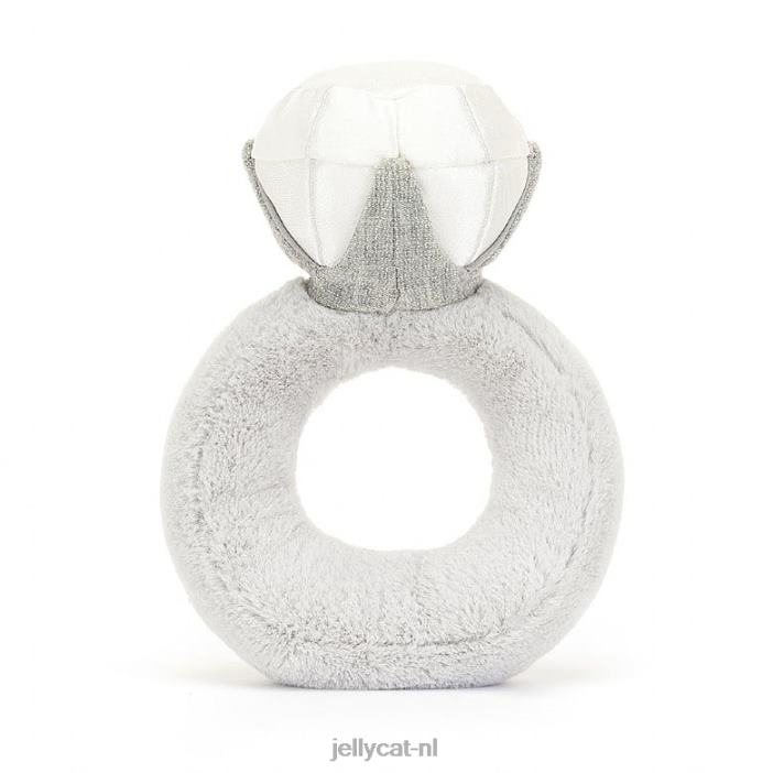Jellycat leuke diamanten ring grijs NJJ68530 speelgoed-
