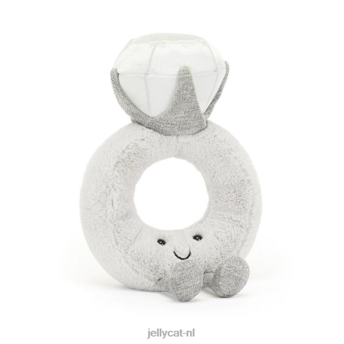 Jellycat leuke diamanten ring grijs NJJ68535 speelgoed-