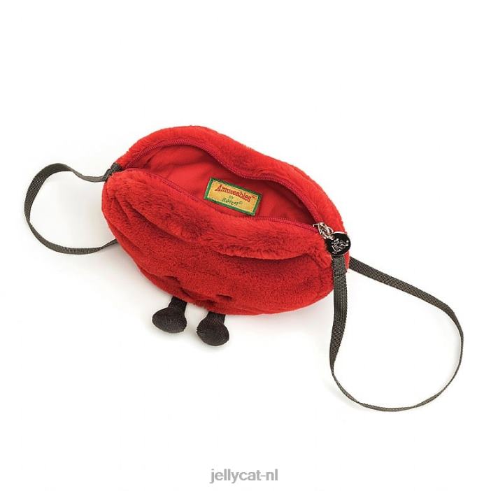 Jellycat leuke hartjestas rood NJJ68230 tas