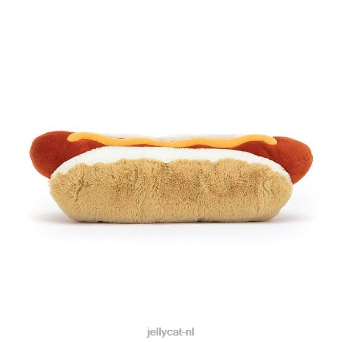 Jellycat leuke hotdog meerkleurig NJJ6856 speelgoed-