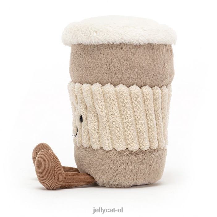 Jellycat leuke koffie-to-go beige NJJ68675 speelgoed-
