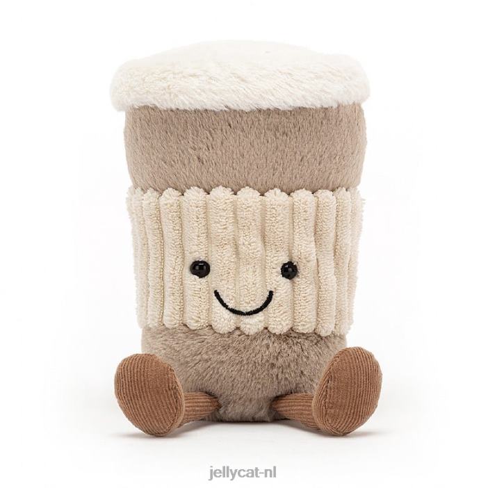 Jellycat leuke koffie-to-go beige NJJ68675 speelgoed-