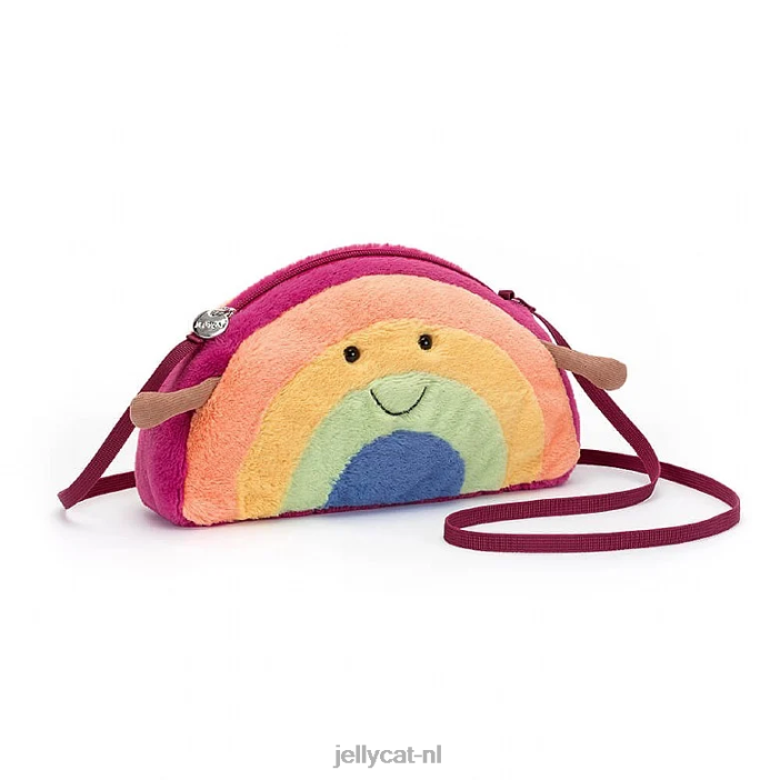 Jellycat leuke regenboogtas veelkleurig NJJ68190 tas