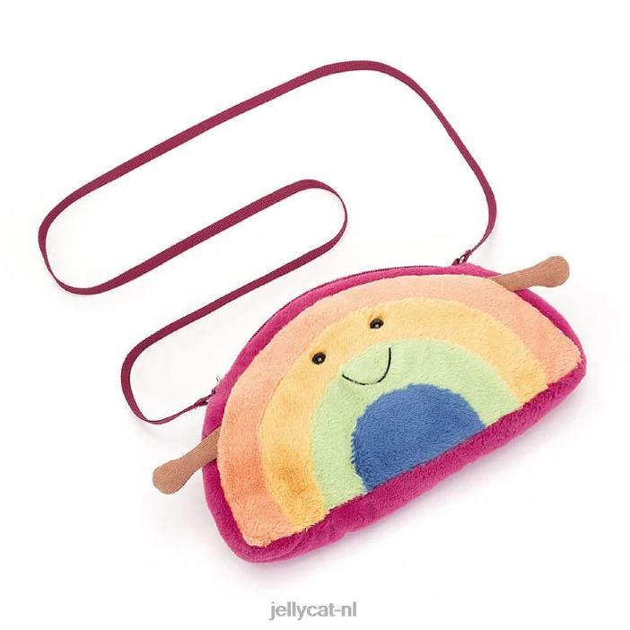 Jellycat leuke regenboogtas veelkleurig NJJ68190 tas
