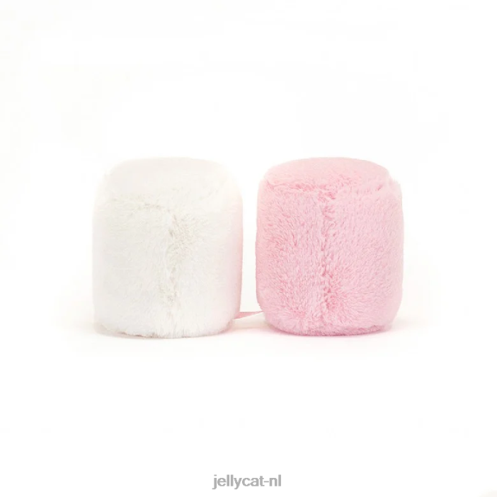Jellycat leuke roze en witte marshmallows veelkleurig NJJ68603 speelgoed-