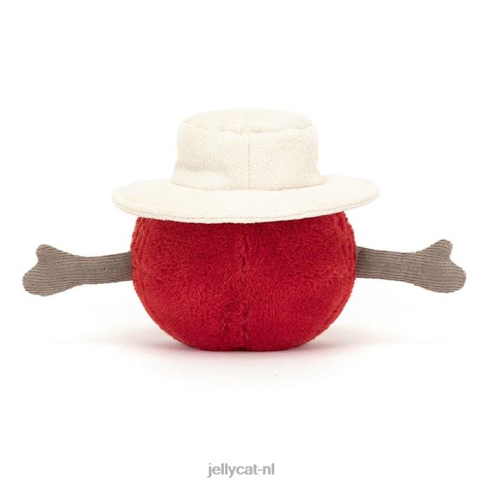 Jellycat leuke sportcricketbal rood NJJ6880 speelgoed-