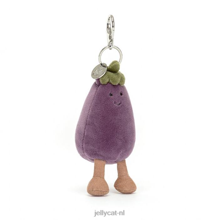 Jellycat levendige aubergine tasbedel paars NJJ6875 accessoire