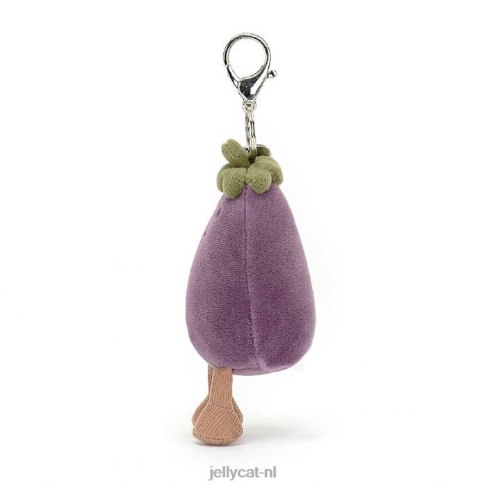 Jellycat levendige aubergine tasbedel paars NJJ6875 accessoire