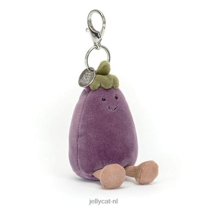 Jellycat levendige aubergine tasbedel paars NJJ6875 accessoire
