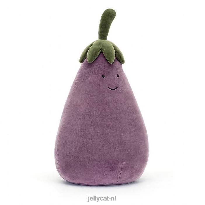 Jellycat levendige groente aubergine paars NJJ68246 speelgoed-