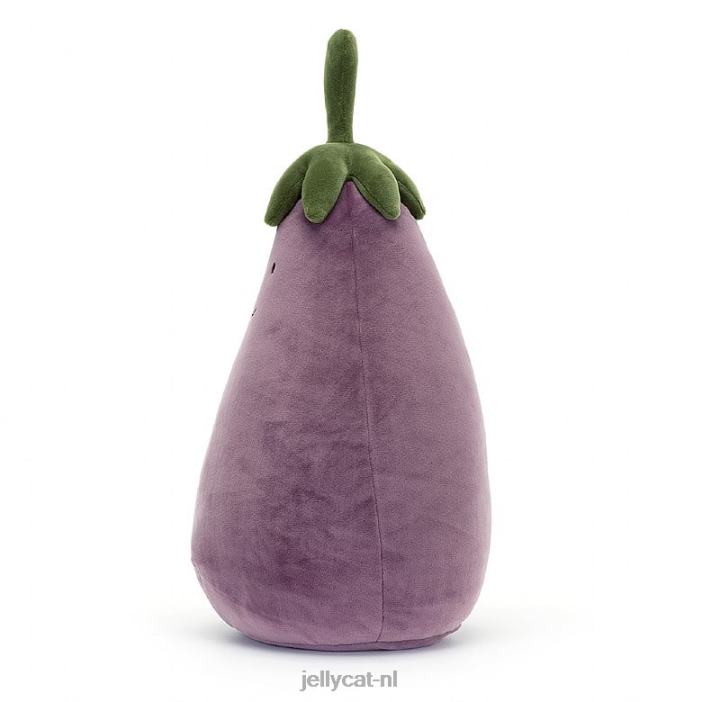 Jellycat levendige groente aubergine paars NJJ68246 speelgoed-