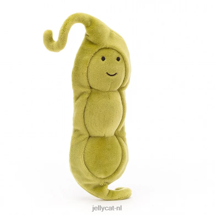Jellycat levendige groente erwtgroen NJJ68167 speelgoed-